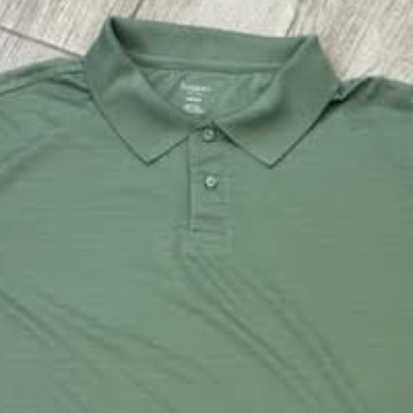 HAGGAR MENS BOX JAQUARD WICKING POLO 2XL - Picture 3 of 3